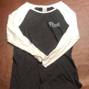 Pink Baseball Style Tee